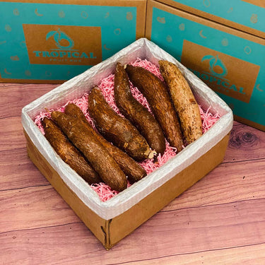 Yuca (Cassava Root) Box No Google Tropical Fruit Box Regular Box(8 Pounds)
